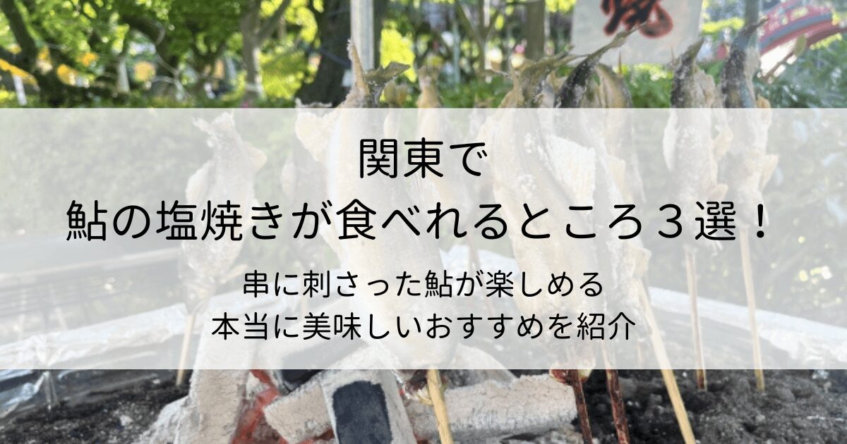 串に刺さった鮎が楽しめる本当に美味しいおすすめを紹介タイトル